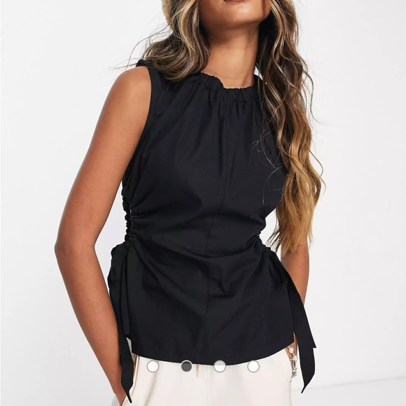 Topshop Poplin Top - Picture 2 of 7